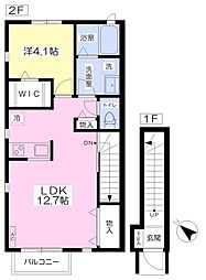 コスギメゾン 1LDKの間取図画像