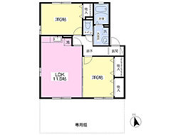 ボレーヌ 2LDKの間取図画像