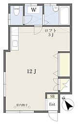 ハイツアクシア ワンルームの間取図画像