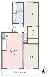 ペルスネージュ 2LDKの間取図画像