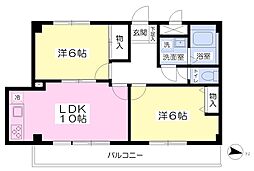 セレーノ彩都2 2LDKの間取図画像