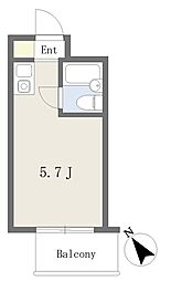 メゾンド新狭山 ワンルームの間取図画像