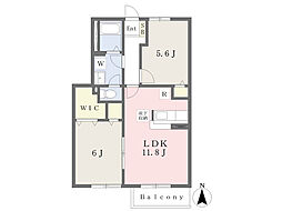 サンシティA 2LDKの間取図画像