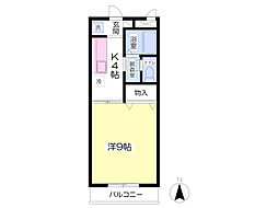 すとりーむ浜尻Ａ 1階1Kの間取り