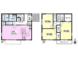 JR上越線 高崎問屋町駅 徒歩15分の賃貸一戸建て 1階3LDKの間取り