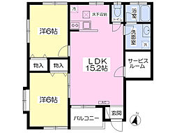 ディスカバリーS 2LDKの間取図画像