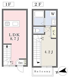 ｋｉｒａｒａ　ｏｏｎｏｄａ 1階1LDKの間取り
