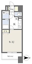 サンヴァーリオ富沢東 1Kの間取図画像