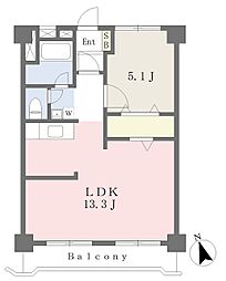 大和サンハイツ 1LDKの間取図画像