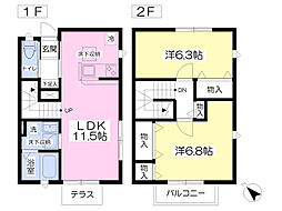 メゾン・ド・ジョリー 2LDKの間取図画像