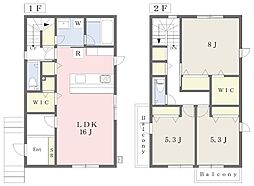 仙台市営南北線 旭ヶ丘駅 徒歩6分の賃貸一戸建て 2階3LDKの間取り