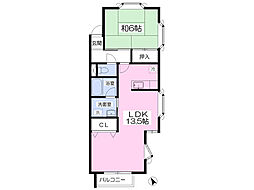 ロイヤルハイツ 1LDKの間取図画像