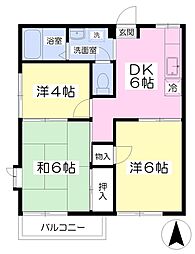 セフィラハイツIZUMI 3DKの間取図画像