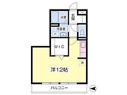 セジュールＬ3 2階ワンルームの間取り
