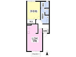 間取図画像 1LDK