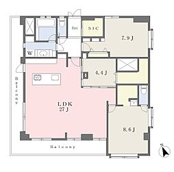 レユニオン成島 3LDKの間取図画像