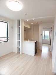 JR東北本線 福島駅 バス15分 葉ノ木立下車 徒歩7分の賃貸アパート 3階1LDKのリビング/ダイニング