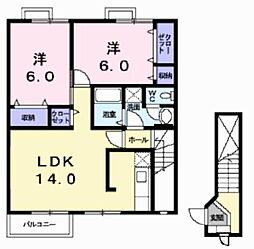 間取図画像 2LDK