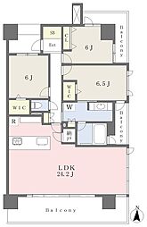 グランフォセット郡山堤下 3LDKの間取図画像