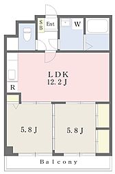 フジマンション 2LDKの間取図画像