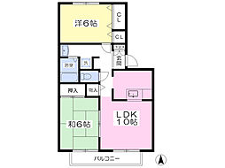 フレマリール伍番館 2LDKの間取図画像