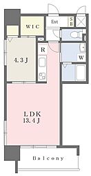 アーバン山越 1LDKの間取図画像