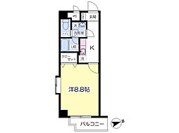 PacificaYamagoePrime 1Kの間取図画像