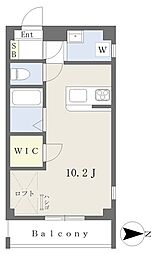 ライトフラッツビル ワンルームの間取図画像