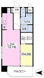 GrandLumiere 1LDKの間取図画像