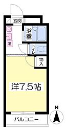αＮＥＸＴ南江戸 2階1Kの間取り