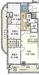 ブライムタワー古川 3LDKの間取図画像