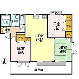 グランシード東野A 3LDKの間取図画像