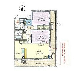 BRAIMOMOTESANDO2 2LDKの間取図画像