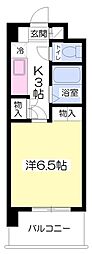 ベルメゾン伊予 1Kの間取図画像