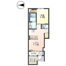 KUKUNA 1LDKの間取図画像