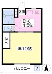 GreenNewMt. 1DKの間取図画像
