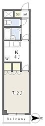 グランシェル12 1Kの間取図画像