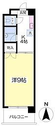 セレコート2番館 1Kの間取図画像