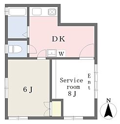 マインハウス 1SDKの間取図画像