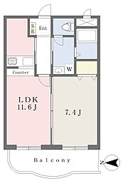 Ｂｏｈｅｍｉａｎ 3階1LDKの間取り