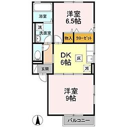 間取図画像 2DK