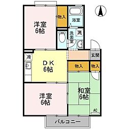 間取図画像 3DK