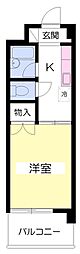 メゾン春日 1Kの間取図画像