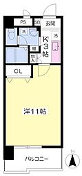 グリーンハイツ柳井町 1Kの間取図画像