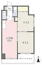レジデンス三番町壱番館 2LDKの間取図画像