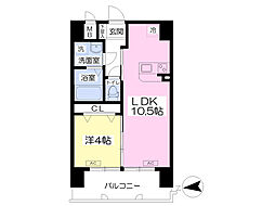 エクセルコート1 1LDKの間取図画像