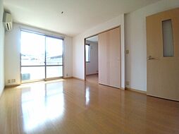 伊予鉄道高浜線 山西駅 徒歩16分の賃貸アパート 2階1LDKのリビング/ダイニング