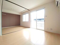 伊予鉄道郡中線 岡田駅 徒歩1分の賃貸アパート 2階2DKのリビング/ダイニング