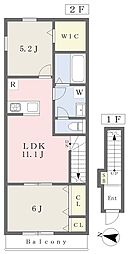 間取図画像 2LDK