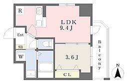 イルマーレ小坂 1LDKの間取図画像